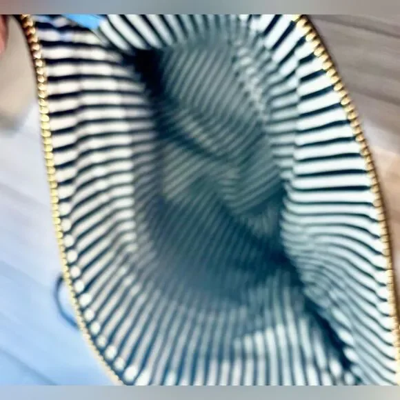 013-Kate Spade Marsala Blk,wht&blue color Block Leather Messenger Crossbody Bag - Picture 12 of 13